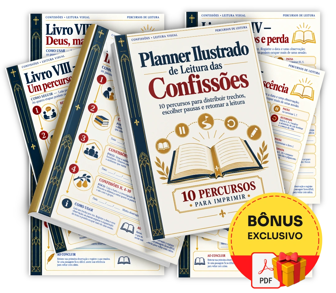 Planner Ilustrado de Leitura das Confissões